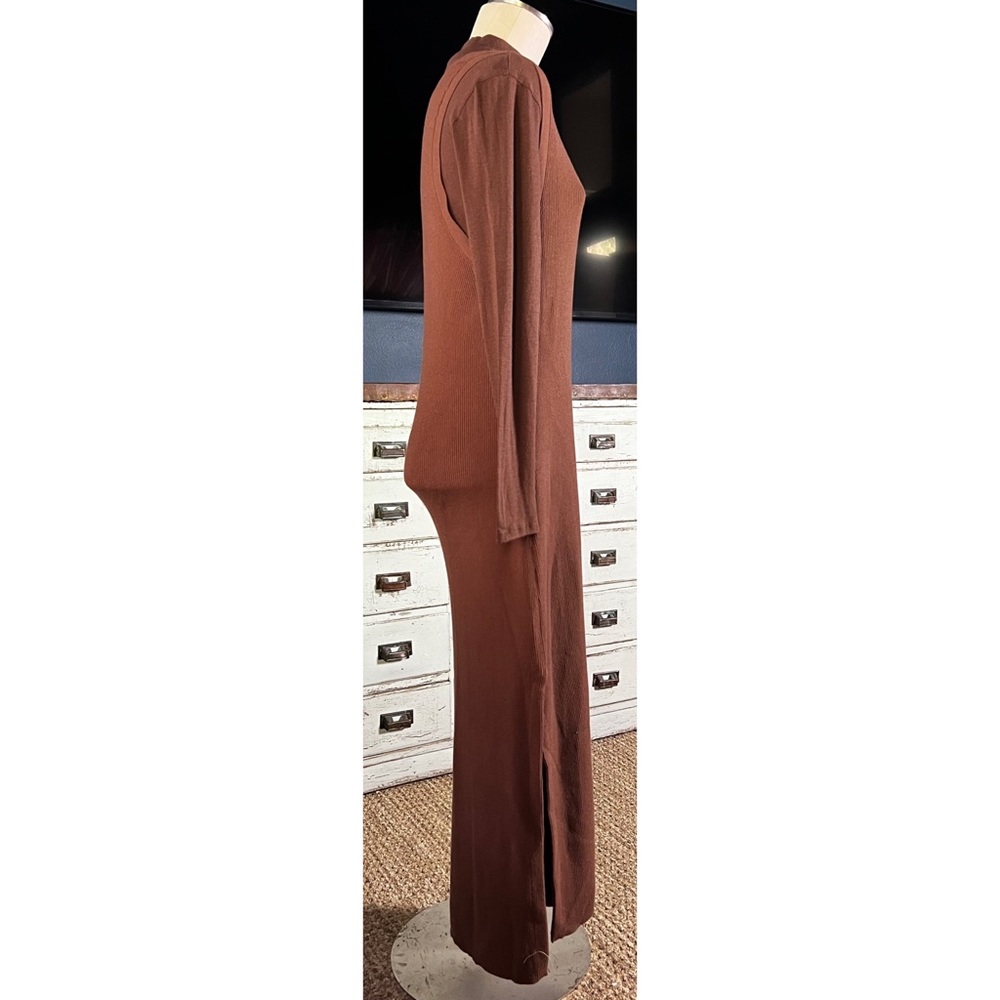 Anthropologie Daily Practice Slim V-Neck Two Piece Knit Dress Set M - Picture 11 of 14